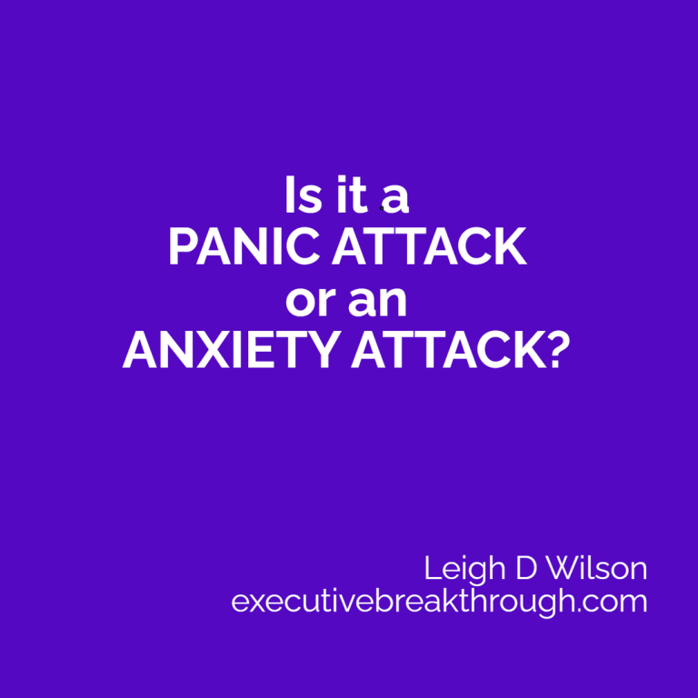 Is it a panic attack or an anxiety attack?