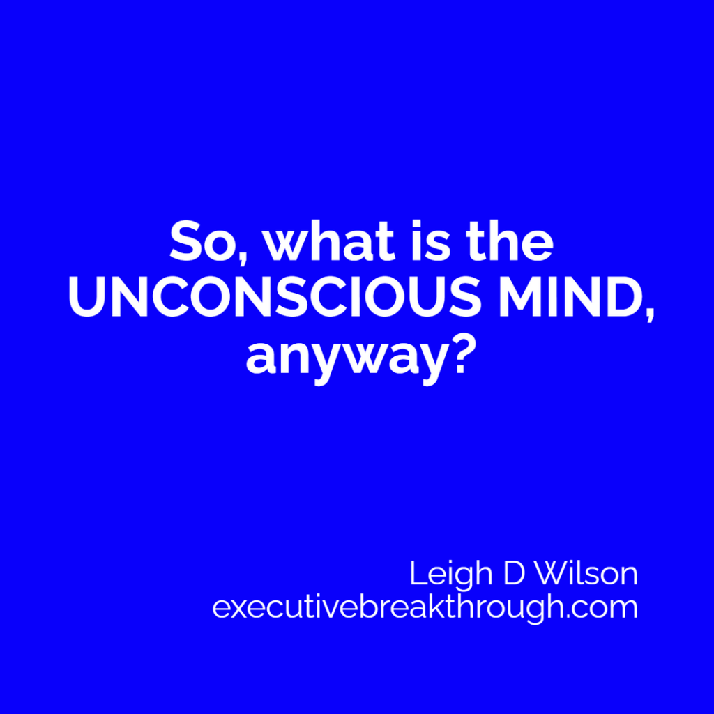 So, what is the unconscious mind, anyway?