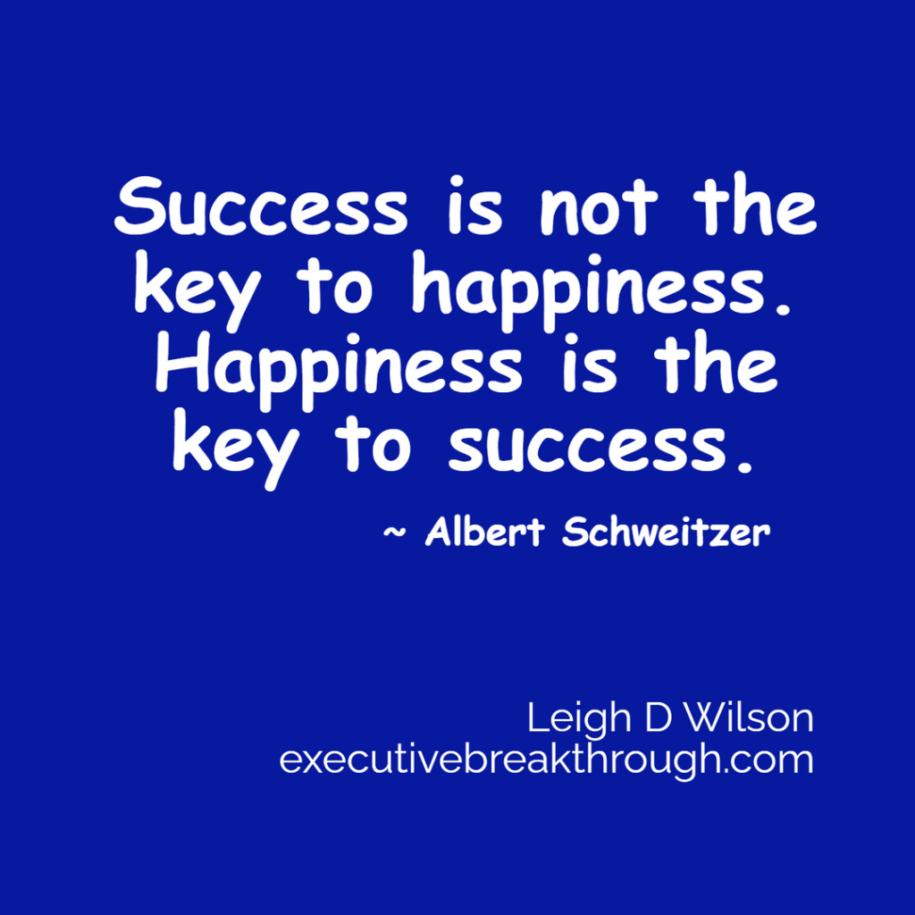 Why success is not the key to happiness