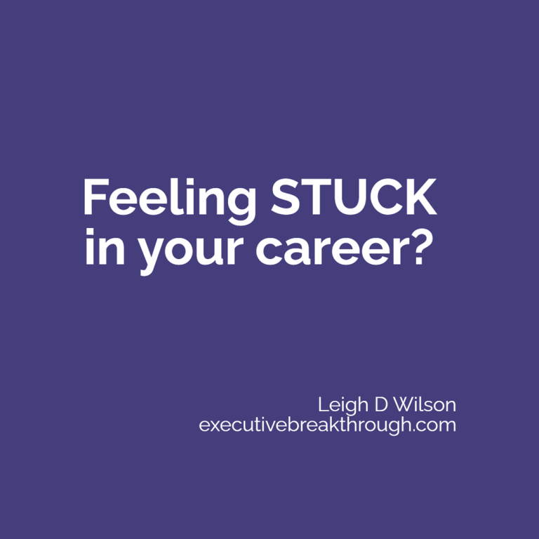 Feeling stuck in your professional career