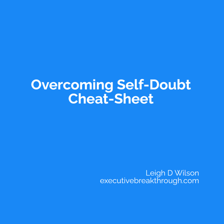 Overcoming Self-Doubt Cheat-Sheet