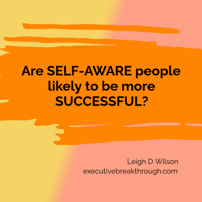 Are self-aware people likely to be more successful?