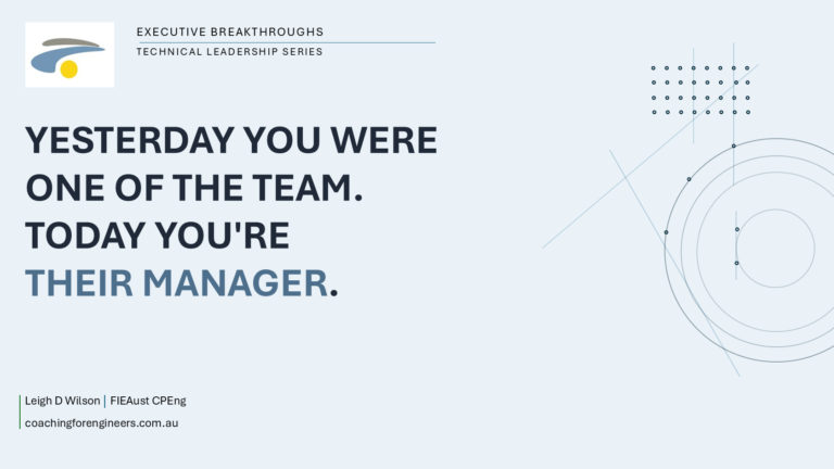 Yesterday You Were One of the Team. Today You’re Their Manager.