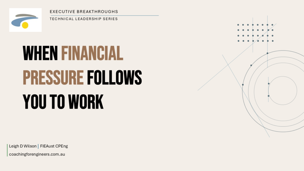 When Financial Pressure Follows You to Work
